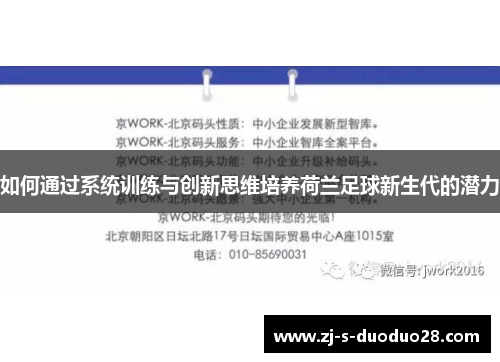 如何通过系统训练与创新思维培养荷兰足球新生代的潜力