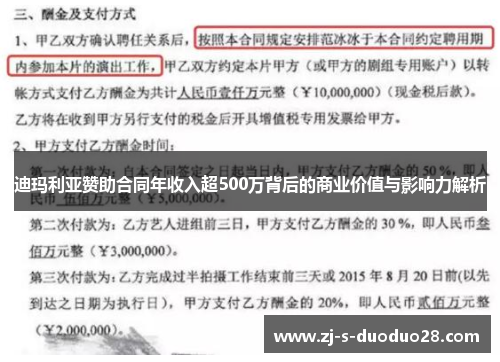 迪玛利亚赞助合同年收入超500万背后的商业价值与影响力解析